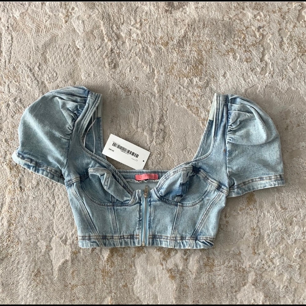 Signature8 Denim Crop Top